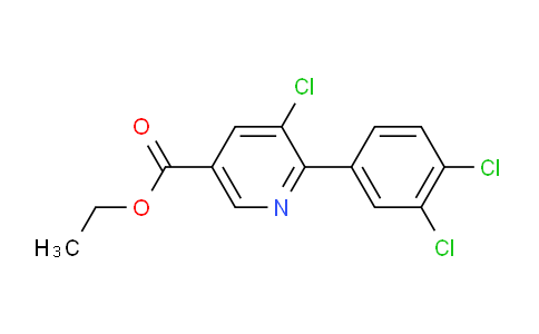 Ethyl 5-chloro-6-(3,4-dichlorophenyl)nicotinate