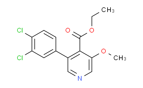 Ethyl 3-(3,4-dichlorophenyl)-5-methoxyisonicotinate