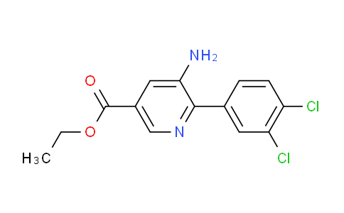 Ethyl 5-amino-6-(3,4-dichlorophenyl)nicotinate