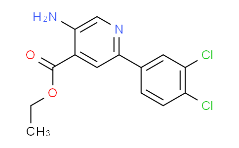 Ethyl 5-amino-2-(3,4-dichlorophenyl)isonicotinate