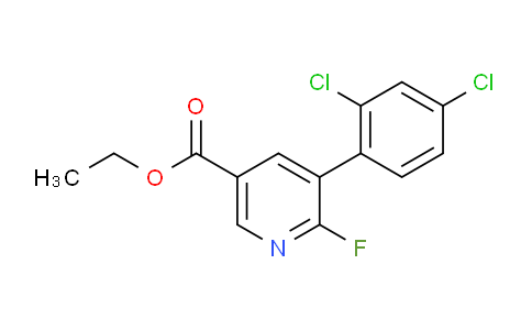 Ethyl 5-(2,4-dichlorophenyl)-6-fluoronicotinate