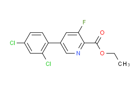 AM94995 | 1361874-31-8 | Ethyl 5-(2,4-dichlorophenyl)-3-fluoropicolinate