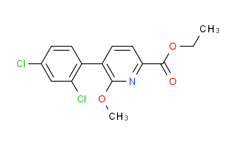 Ethyl 5-(2,4-dichlorophenyl)-6-methoxypicolinate