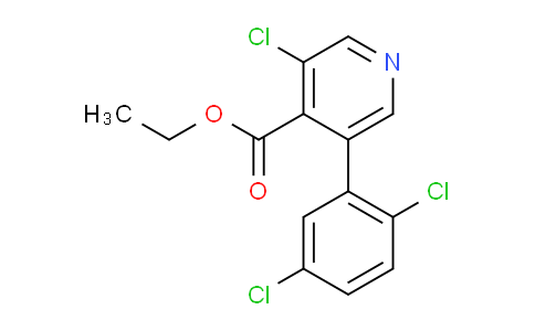 Ethyl 3-chloro-5-(2,5-dichlorophenyl)isonicotinate