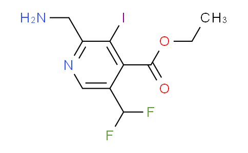 AM95054 | 1805553-80-3 | Ethyl 2-(aminomethyl)-5-(difluoromethyl)-3-iodopyridine-4-carboxylate