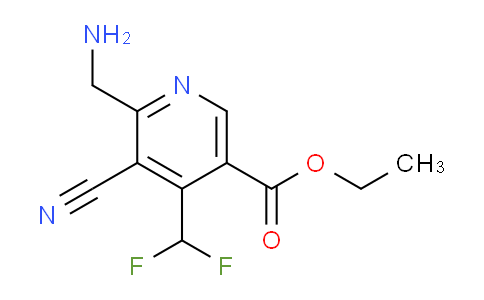 AM95073 | 1804420-10-7 | Ethyl 2-(aminomethyl)-3-cyano-4-(difluoromethyl)pyridine-5-carboxylate