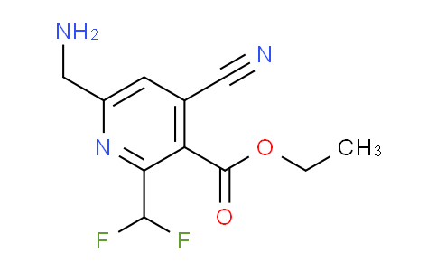 AM95075 | 1805473-42-0 | Ethyl 6-(aminomethyl)-4-cyano-2-(difluoromethyl)pyridine-3-carboxylate
