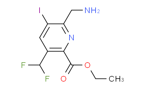 AM95096 | 1806955-58-7 | Ethyl 2-(aminomethyl)-5-(difluoromethyl)-3-iodopyridine-6-carboxylate