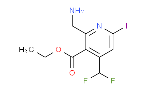 AM95106 | 1805265-86-4 | Ethyl 2-(aminomethyl)-4-(difluoromethyl)-6-iodopyridine-3-carboxylate