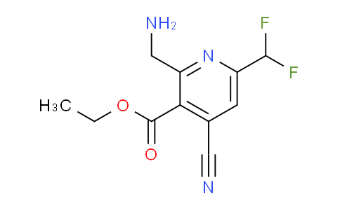 AM95108 | 1804420-16-3 | Ethyl 2-(aminomethyl)-4-cyano-6-(difluoromethyl)pyridine-3-carboxylate