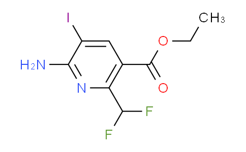 AM95109 | 1805147-43-6 | Ethyl 2-amino-6-(difluoromethyl)-3-iodopyridine-5-carboxylate