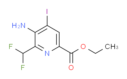 Ethyl 3-amino-2-(difluoromethyl)-4-iodopyridine-6-carboxylate