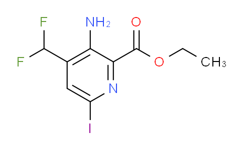 Ethyl 3-amino-4-(difluoromethyl)-6-iodopyridine-2-carboxylate