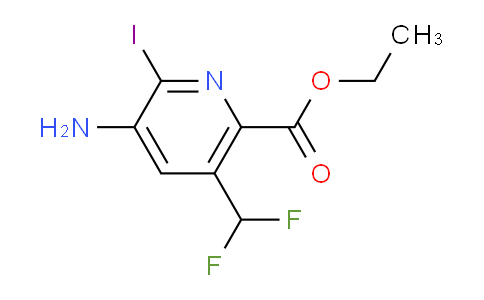 Ethyl 3-amino-5-(difluoromethyl)-2-iodopyridine-6-carboxylate