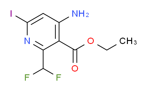 Ethyl 4-amino-2-(difluoromethyl)-6-iodopyridine-3-carboxylate
