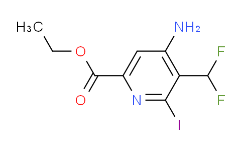 Ethyl 4-amino-3-(difluoromethyl)-2-iodopyridine-6-carboxylate
