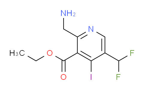 AM95186 | 1805198-30-4 | Ethyl 2-(aminomethyl)-5-(difluoromethyl)-4-iodopyridine-3-carboxylate