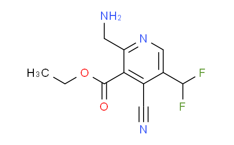 AM95195 | 1805426-19-0 | Ethyl 2-(aminomethyl)-4-cyano-5-(difluoromethyl)pyridine-3-carboxylate
