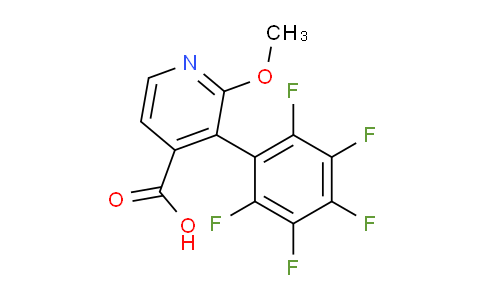 2-Methoxy-3-(perfluorophenyl)isonicotinic acid
