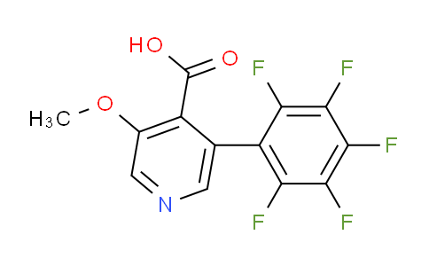 3-Methoxy-5-(perfluorophenyl)isonicotinic acid