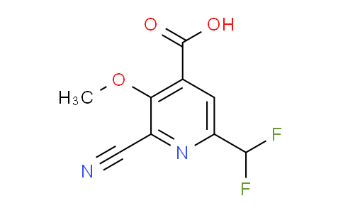 2-Cyano-6-(difluoromethyl)-3-methoxypyridine-4-carboxylic acid