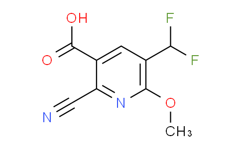 2-Cyano-5-(difluoromethyl)-6-methoxypyridine-3-carboxylic acid