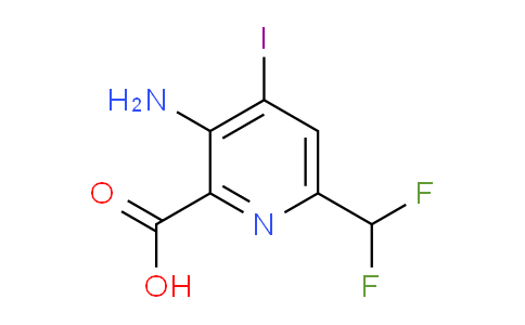 AM95869 | 1805138-51-5 | 3-Amino-6-(difluoromethyl)-4-iodopyridine-2-carboxylic acid