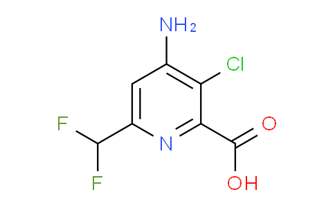 4-Amino-3-chloro-6-(difluoromethyl)pyridine-2-carboxylic acid
