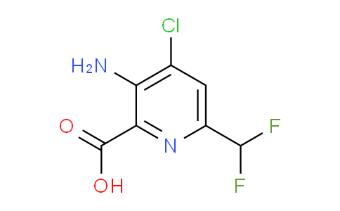 AM95929 | 1806807-83-9 | 3-Amino-4-chloro-6-(difluoromethyl)pyridine-2-carboxylic acid