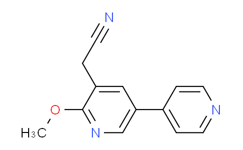 2-Methoxy-5-(pyridin-4-yl)pyridine-3-acetonitrile