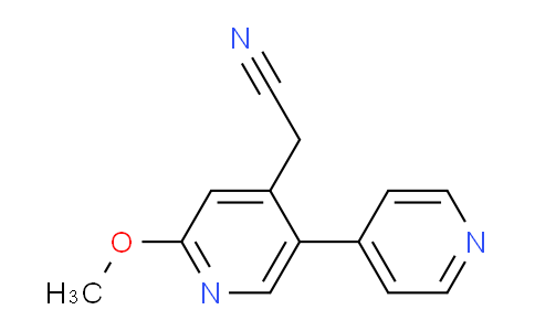 2-Methoxy-5-(pyridin-4-yl)pyridine-4-acetonitrile