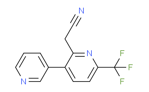 3-(Pyridin-3-yl)-6-(trifluoromethyl)pyridine-2-acetonitrile