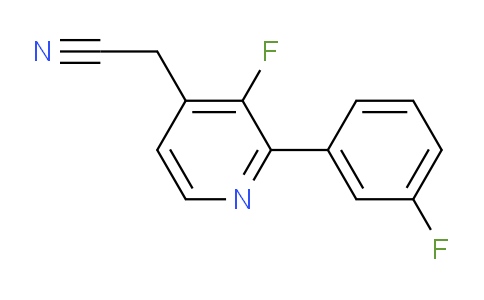 3-Fluoro-2-(3-fluorophenyl)pyridine-4-acetonitrile