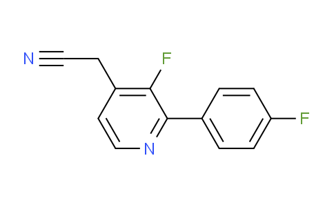3-Fluoro-2-(4-fluorophenyl)pyridine-4-acetonitrile