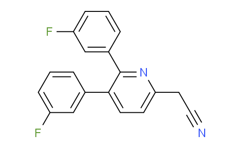2,3-Bis(3-fluorophenyl)pyridine-6-acetonitrile