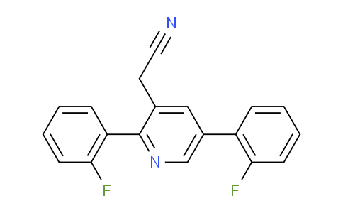 2,5-Bis(2-fluorophenyl)pyridine-3-acetonitrile
