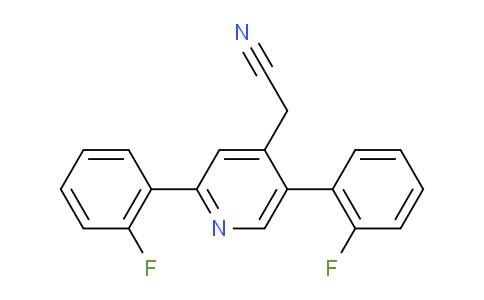 2,5-Bis(2-fluorophenyl)pyridine-4-acetonitrile