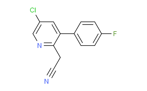 5-Chloro-3-(4-fluorophenyl)pyridine-2-acetonitrile