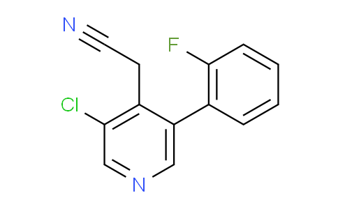 3-Chloro-5-(2-fluorophenyl)pyridine-4-acetonitrile