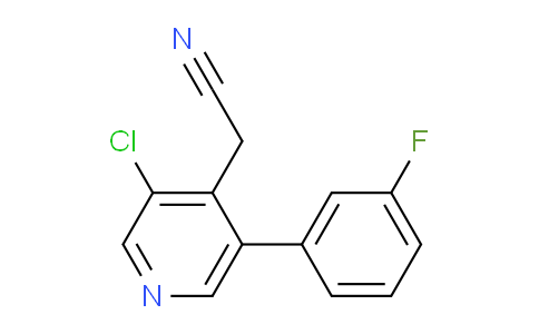 3-Chloro-5-(3-fluorophenyl)pyridine-4-acetonitrile