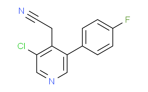 3-Chloro-5-(4-fluorophenyl)pyridine-4-acetonitrile