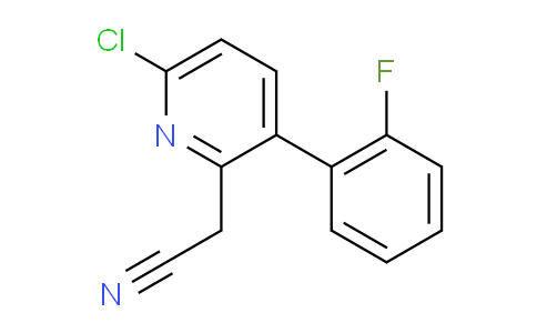 6-Chloro-3-(2-fluorophenyl)pyridine-2-acetonitrile