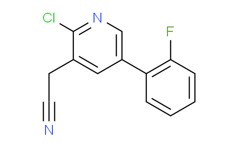 2-Chloro-5-(2-fluorophenyl)pyridine-3-acetonitrile