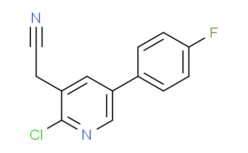 2-Chloro-5-(4-fluorophenyl)pyridine-3-acetonitrile
