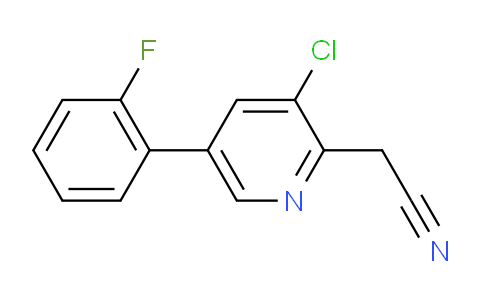 3-Chloro-5-(2-fluorophenyl)pyridine-2-acetonitrile