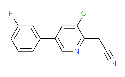 3-Chloro-5-(3-fluorophenyl)pyridine-2-acetonitrile