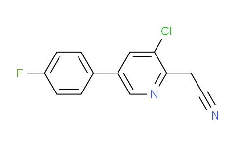 3-Chloro-5-(4-fluorophenyl)pyridine-2-acetonitrile