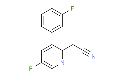 5-Fluoro-3-(3-fluorophenyl)pyridine-2-acetonitrile