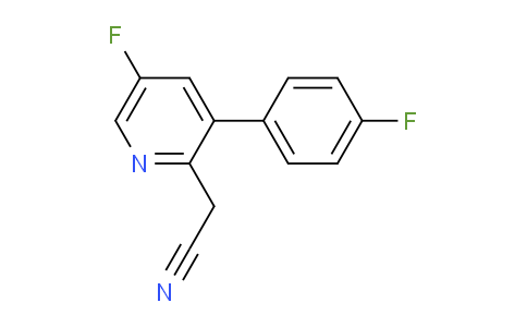 5-Fluoro-3-(4-fluorophenyl)pyridine-2-acetonitrile