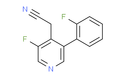 3-Fluoro-5-(2-fluorophenyl)pyridine-4-acetonitrile